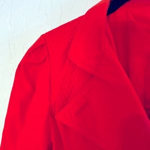 Fire Engine Red Summer Trench